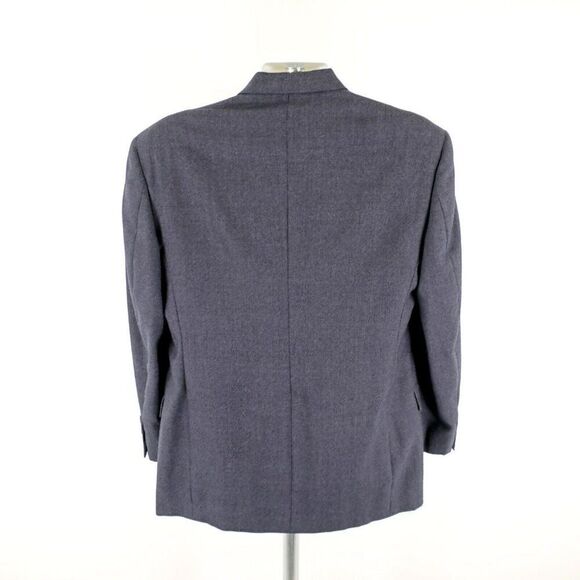 Austin Reed Flannel Wool Gray Peak‎ Lapel Double Breasted Blazer 42R Dillard's - Picture 7 of 15